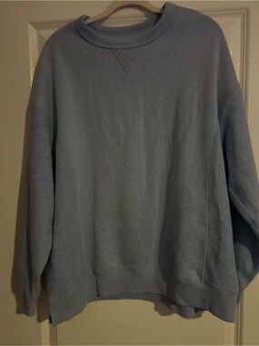 aerie pastel blue crewneck pullover